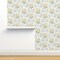 Neutral Floral Modern Botanical Traditional Grandmillenial Soft Gold Flowers Custom Removable Wallpaper by Spoonflower Peel & Stick Wallpaper 2FT Wide